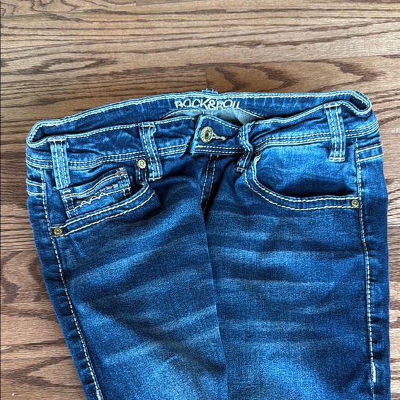 Rock & Roll Cowgirl Blue Jeans size 26x32 - Picture 3 of 5